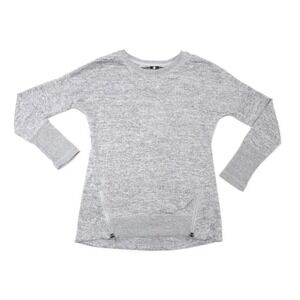 NWT Women's Heather Grey ACTIVE LIFE Zipper Top Size Small S